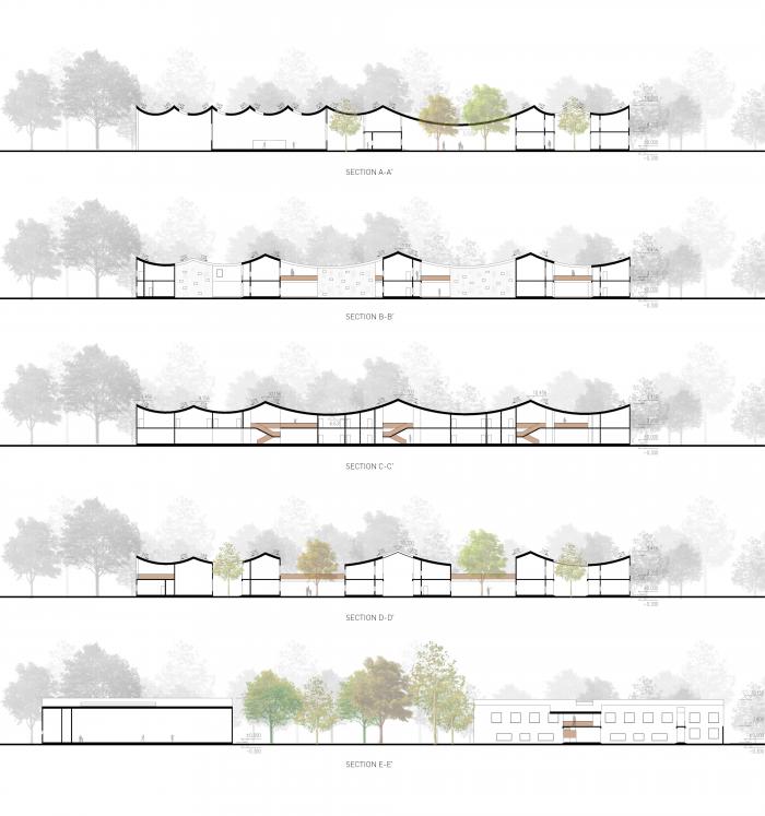 BIM建筑|捷克 LOŠBATES 小学设计竞标方案:延续 - 渗透 - 共享 / 平时建筑事务所 BIM建筑|捷克 LOŠBATES 小学设计竞标方案:延续 - 渗透 - 共享 / 平时建筑事务所