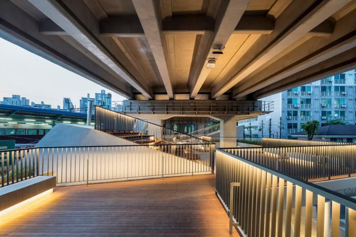 BIM建筑|首尔露台广场,高架桥下的再生空间 BIM建筑|首尔露台广场,高架桥下的再生空间