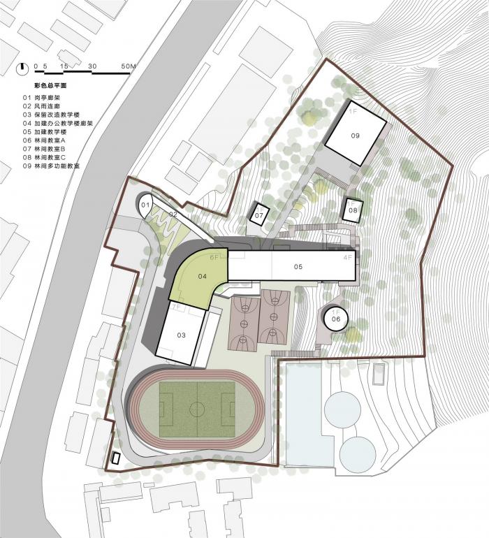 BIM建筑|校园再生,半山半校:云南玉溪生态实验小学 / 思序设计 BIM建筑|校园再生,半山半校:云南玉溪生态实验小学 / 思序设计