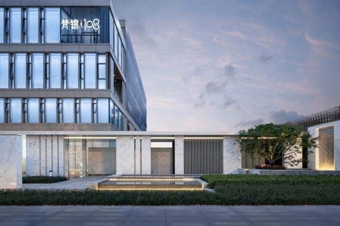 BIM建筑|素雅与轻奢并存:成都金地商置&弘阳地产·梵锦108生活体验馆 / 成执设计 BIM建筑|素雅与轻奢并存:成都金地商置&弘阳地产·梵锦108生活体验馆 / 成执设计