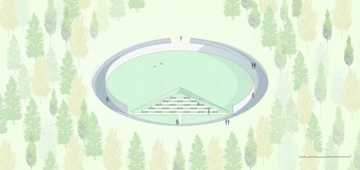 BIM建筑|美国桑迪胡克永久性纪念空间竞标方案:我所看着的世界 / 平时建筑事务所 BIM建筑|美国桑迪胡克永久性纪念空间竞标方案:我所看着的世界 / 平时建筑事务所