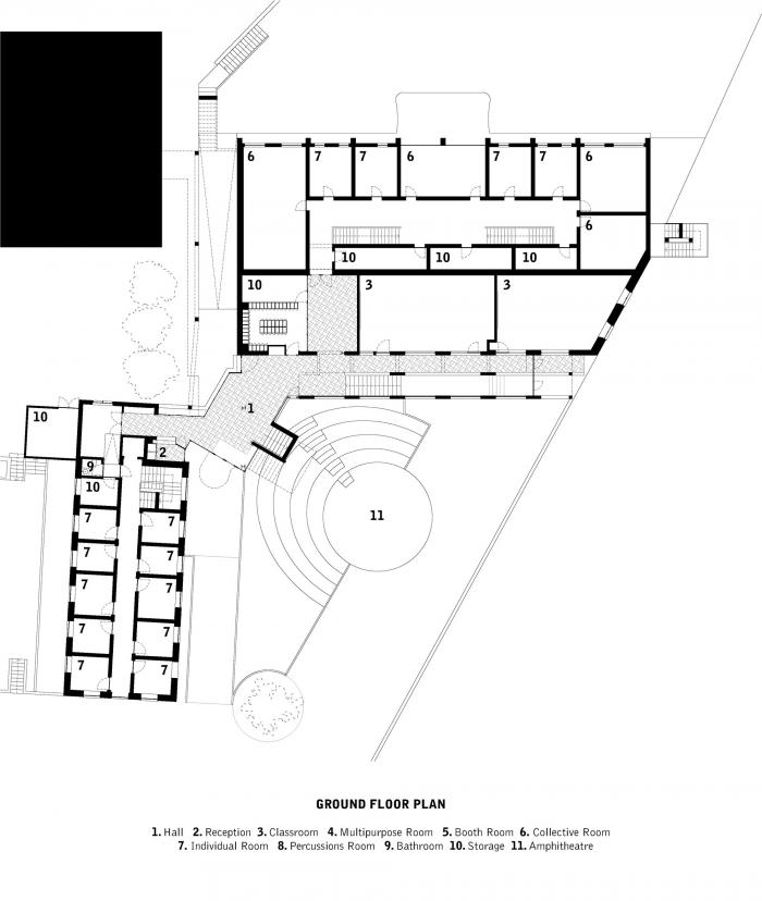BIM建筑|单调色中的一道亮丽风景:ARTAVE/CCM 音乐学院加建 BIM建筑|单调色中的一道亮丽风景:ARTAVE/CCM 音乐学院加建