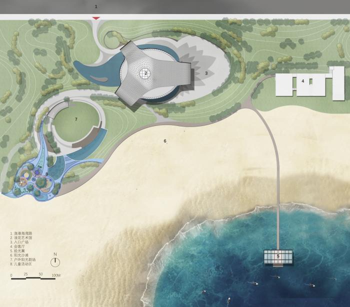 BIM建筑|场域空间与艺术镜像:世茂 · 浪花艺术馆 / 北京日清建筑设计 BIM建筑|场域空间与艺术镜像:世茂 · 浪花艺术馆 / 北京日清建筑设计