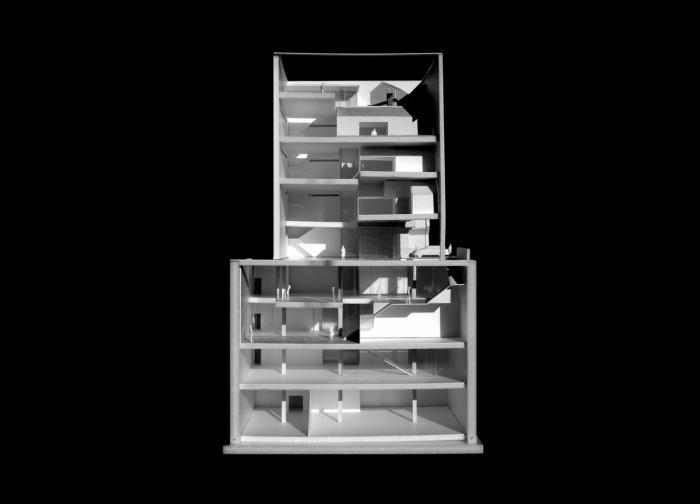 BIM建筑|村庄小房子堆砌于白色盒子中:韩国0914旗舰店 BIM建筑|村庄小房子堆砌于白色盒子中:韩国0914旗舰店