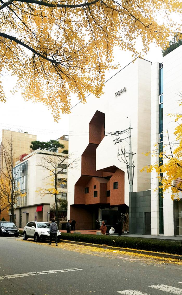 BIM建筑|村庄小房子堆砌于白色盒子中:韩国0914旗舰店 BIM建筑|村庄小房子堆砌于白色盒子中:韩国0914旗舰店