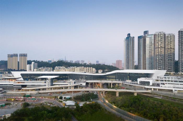 BIM建筑|深圳市莲塘口岸:国内首个“客、货一站式通关”口岸 / 华阳国际设计集团 BIM建筑|深圳市莲塘口岸:国内首个“客、货一站式通关”口岸 / 华阳国际设计集团