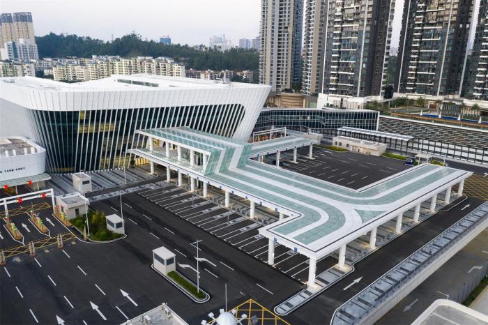 BIM建筑|深圳市莲塘口岸:国内首个“客、货一站式通关”口岸 / 华阳国际设计集团 BIM建筑|深圳市莲塘口岸:国内首个“客、货一站式通关”口岸 / 华阳国际设计集团