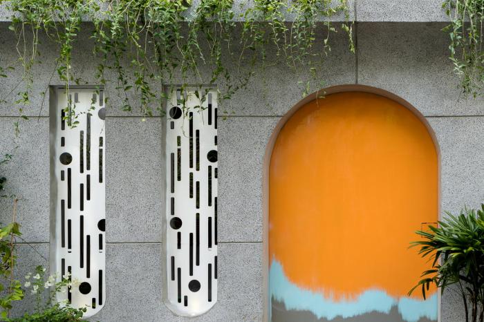BIM建筑|绿植点缀垂直天井,活力与静谧美感的平衡:越南V别墅 BIM建筑|绿植点缀垂直天井,活力与静谧美感的平衡:越南V别墅