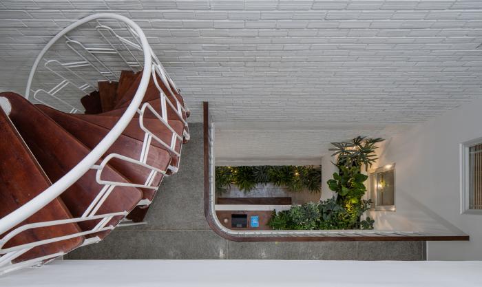 BIM建筑|绿植点缀垂直天井,活力与静谧美感的平衡:越南V别墅 BIM建筑|绿植点缀垂直天井,活力与静谧美感的平衡:越南V别墅
