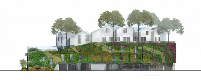 BIM建筑|MAD美国首个项目“比弗利山丘庭院”竣工,“山坡”上的小村庄 BIM建筑|MAD美国首个项目“比弗利山丘庭院”竣工,“山坡”上的小村庄