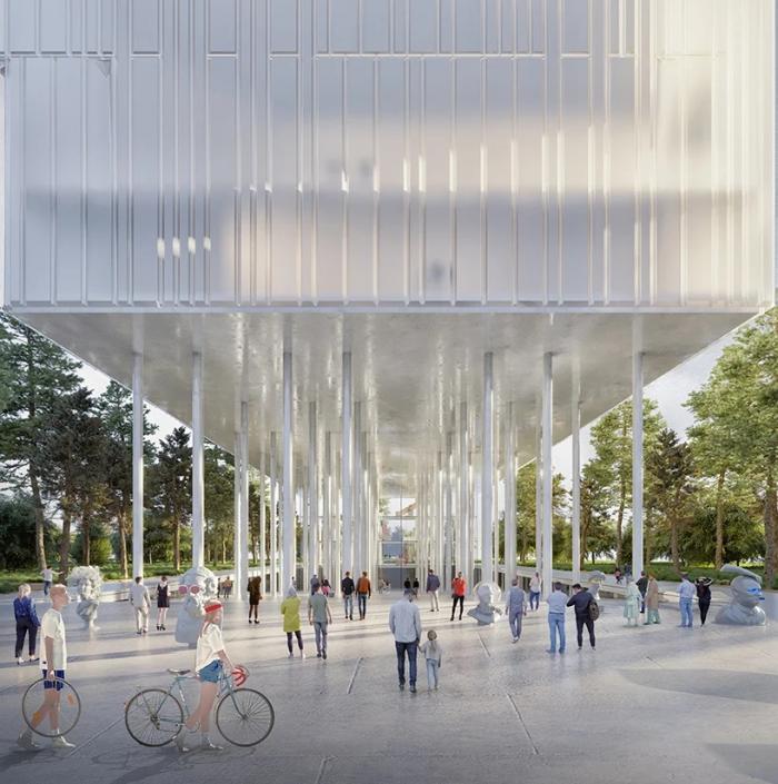 BIM建筑|飘在空间的白色“灯塔”:巴尼亚卢卡文化综合体 / Cosmos BIM建筑|飘在空间的白色“灯塔”:巴尼亚卢卡文化综合体 / Cosmos