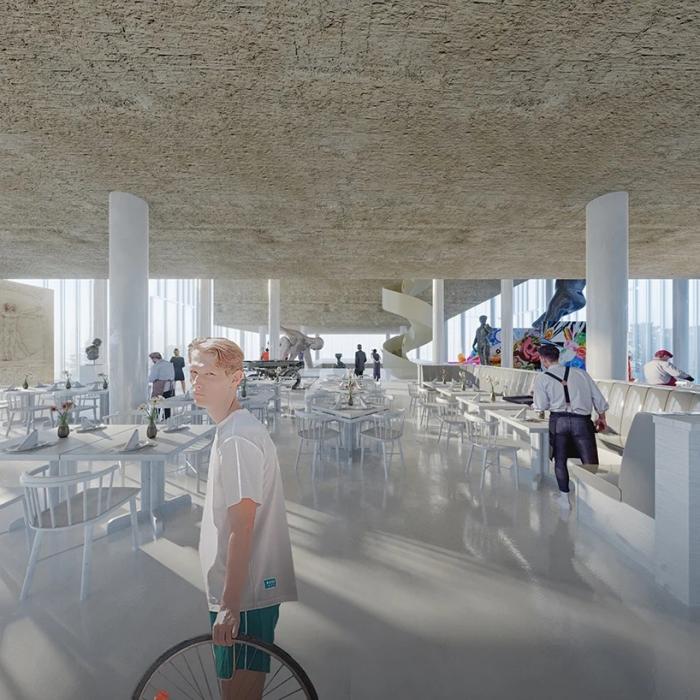 BIM建筑|飘在空间的白色“灯塔”:巴尼亚卢卡文化综合体 / Cosmos BIM建筑|飘在空间的白色“灯塔”:巴尼亚卢卡文化综合体 / Cosmos