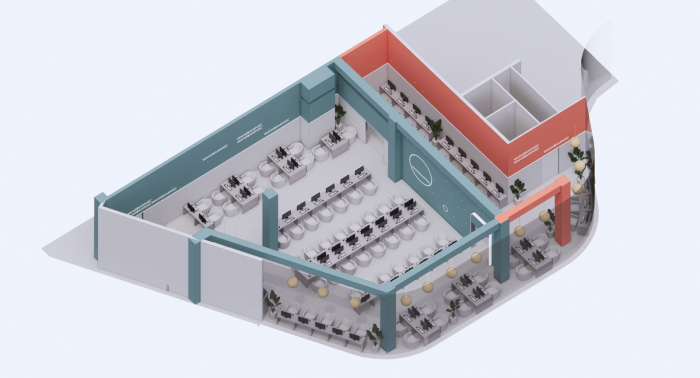BIM建筑|星空网咖 / 平介设计 BIM建筑|星空网咖 / 平介设计