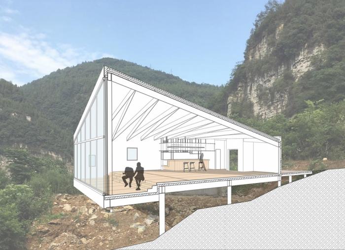 BIM建筑|809兵工厂遗址改造 - 崖顶茶吧 / 三文建筑 BIM建筑|809兵工厂遗址改造 - 崖顶茶吧 / 三文建筑