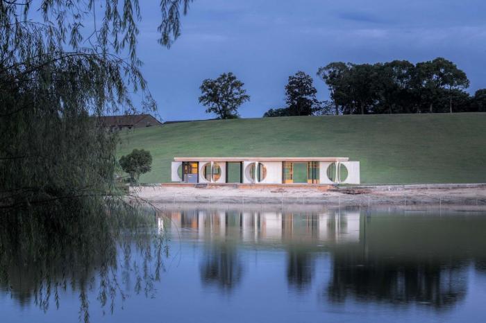 BIM建筑|湘湖定山岛驿站“屏亭” / 植田建筑 BIM建筑|湘湖定山岛驿站“屏亭” / 植田建筑