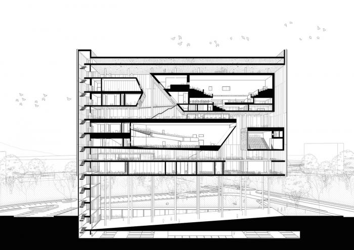 BIM建筑|飘在空间的白色“灯塔”:巴尼亚卢卡文化综合体 / Cosmos BIM建筑|飘在空间的白色“灯塔”:巴尼亚卢卡文化综合体 / Cosmos