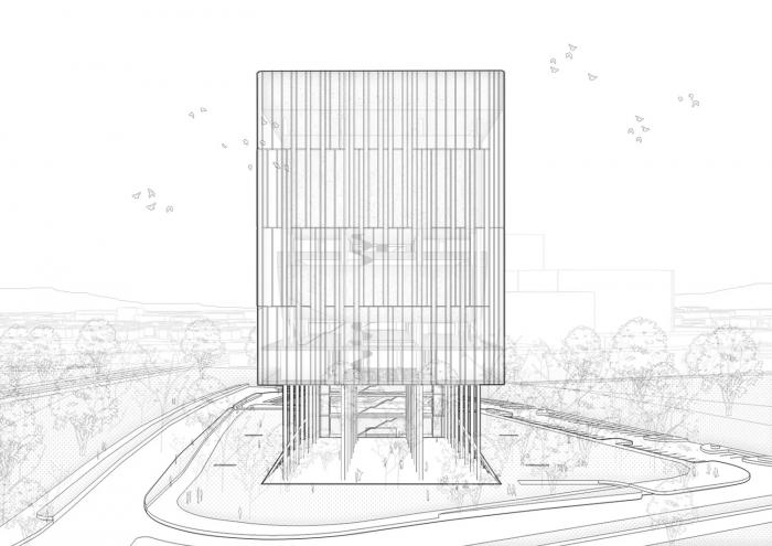 BIM建筑|飘在空间的白色“灯塔”:巴尼亚卢卡文化综合体 / Cosmos BIM建筑|飘在空间的白色“灯塔”:巴尼亚卢卡文化综合体 / Cosmos