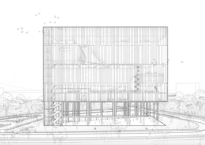 BIM建筑|飘在空间的白色“灯塔”:巴尼亚卢卡文化综合体 / Cosmos BIM建筑|飘在空间的白色“灯塔”:巴尼亚卢卡文化综合体 / Cosmos