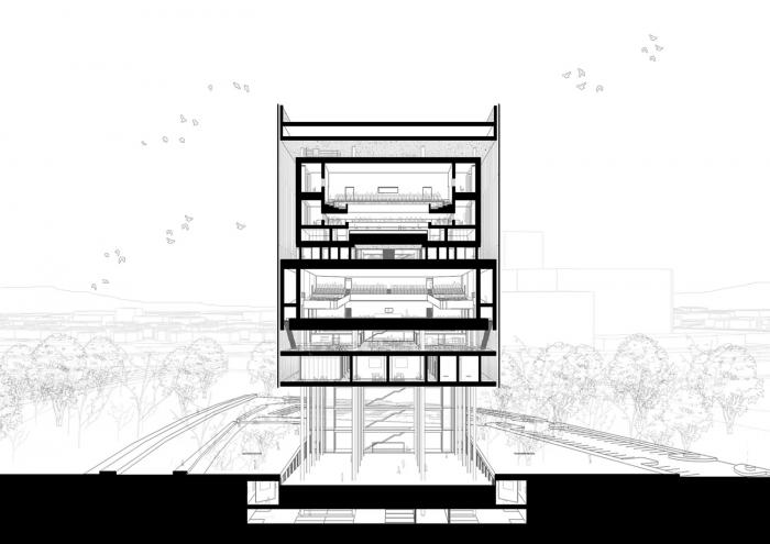 BIM建筑|飘在空间的白色“灯塔”:巴尼亚卢卡文化综合体 / Cosmos BIM建筑|飘在空间的白色“灯塔”:巴尼亚卢卡文化综合体 / Cosmos