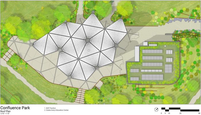 BIM建筑|混凝土“花瓣”展亭——汇流公园 / Lake|Flato Architects BIM建筑|混凝土“花瓣”展亭——汇流公园 / Lake|Flato Architects