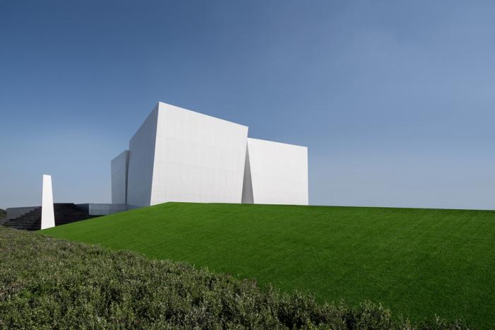 BIM建筑|荒野上的汉白玉——水发·信息小镇产业展示中心 / aoe|事建组 BIM建筑|荒野上的汉白玉——水发·信息小镇产业展示中心 / aoe|事建组