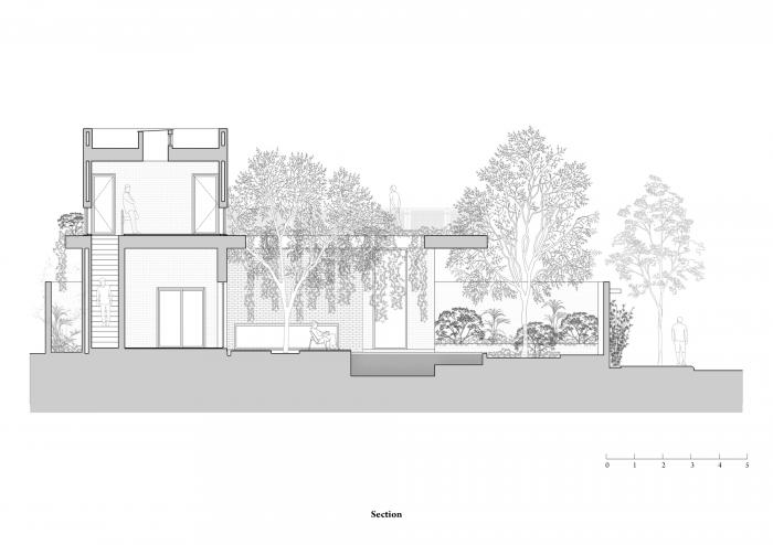 BIM建筑|闲赏庭院,静观游鱼:越南绿幕住宅 / HGAA BIM建筑|闲赏庭院,静观游鱼:越南绿幕住宅 / HGAA