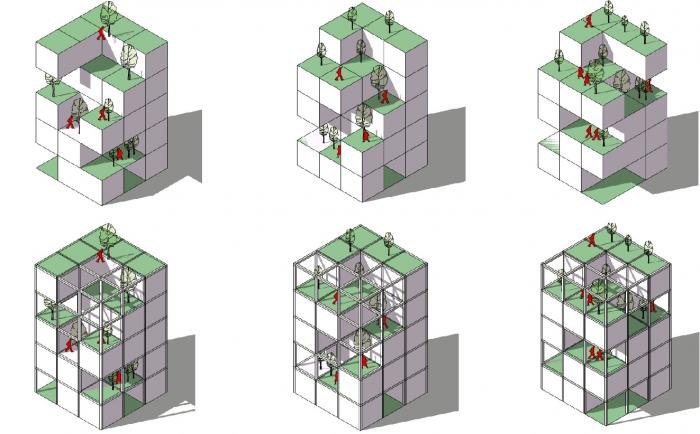 BIM建筑|积木公寓 / 何川建筑工作室,深圳大学 BIM建筑|积木公寓 / 何川建筑工作室,深圳大学