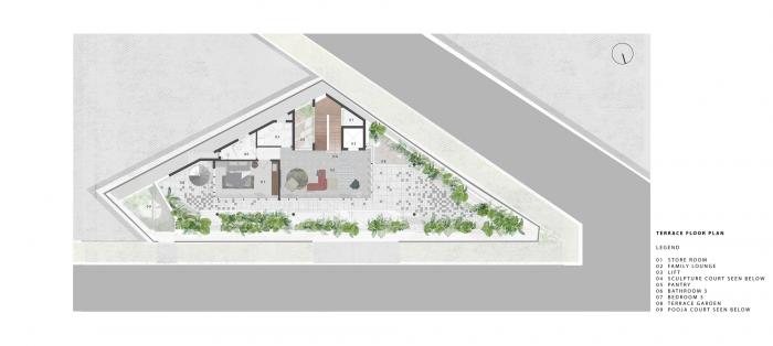 BIM建筑|班加罗尔三角住宅 / Cadence Architects BIM建筑|班加罗尔三角住宅 / Cadence Architects
