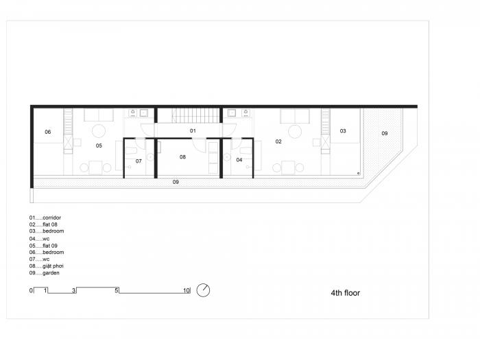 BIM建筑|越南戴安公寓,街角“楼中房” / H.2 BIM建筑|越南戴安公寓,街角“楼中房” / H.2