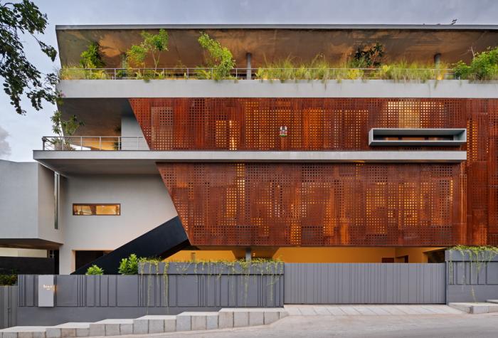 BIM建筑|班加罗尔三角住宅 / Cadence Architects BIM建筑|班加罗尔三角住宅 / Cadence Architects