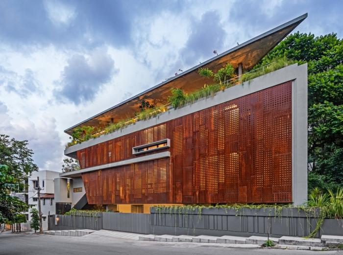 BIM建筑|班加罗尔三角住宅 / Cadence Architects BIM建筑|班加罗尔三角住宅 / Cadence Architects