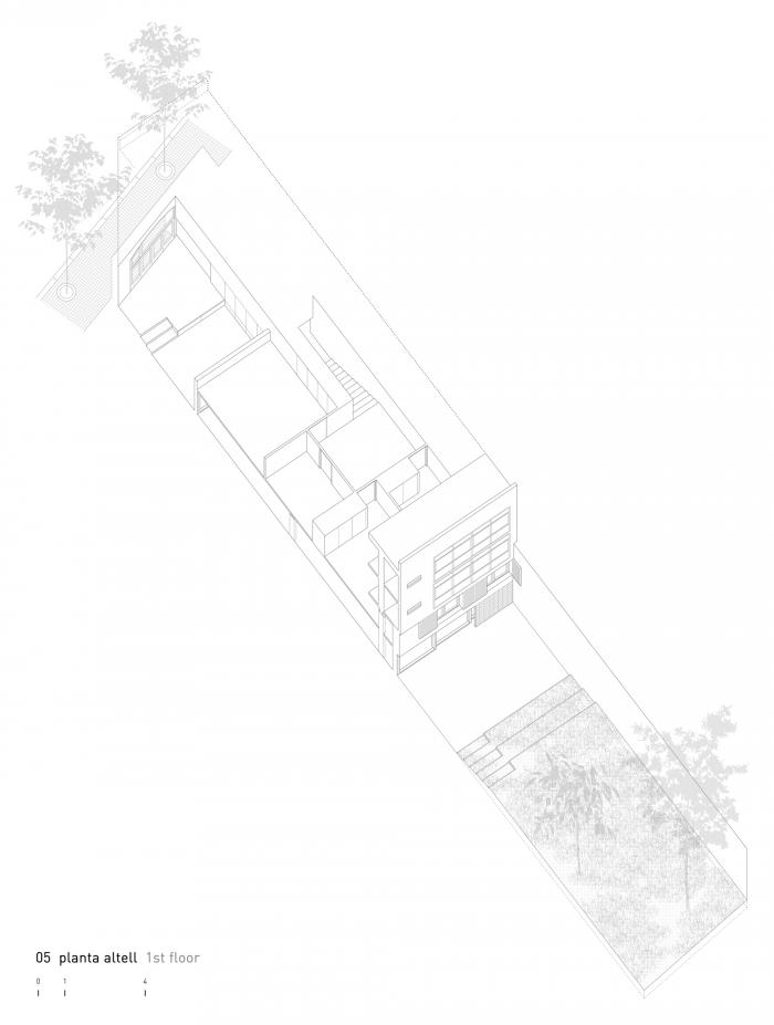 BIM建筑|巴塞罗那住宅改造,纵向贯通 / estudi08014 BIM建筑|巴塞罗那住宅改造,纵向贯通 / estudi08014