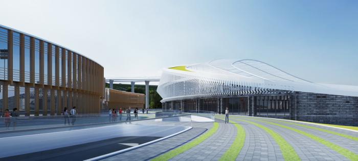 BIM建筑|云南省腾冲市国际棒球运动公园 / 深圳中海世纪建筑设计有限公司 BIM建筑|云南省腾冲市国际棒球运动公园 / 深圳中海世纪建筑设计有限公司