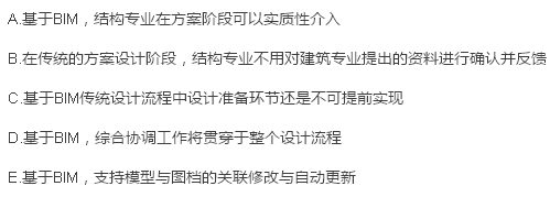 BIM问答|下面关于BIM设计工作流程与传统设计流程的变化说法正确的是? BIM问答|下面关于BIM设计工作流程与传统设计流程的变化说法正确的是?