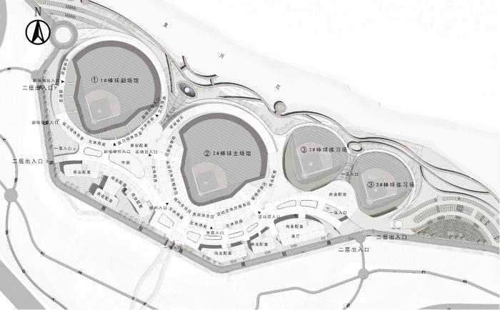 BIM建筑|云南省腾冲市国际棒球运动公园 / 深圳中海世纪建筑设计有限公司 BIM建筑|云南省腾冲市国际棒球运动公园 / 深圳中海世纪建筑设计有限公司