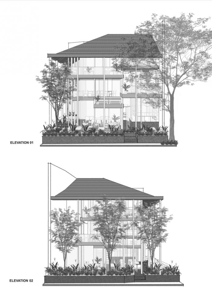 BIM建筑|O2咖啡店,越南 / MW archstudio BIM建筑|O2咖啡店,越南 / MW archstudio