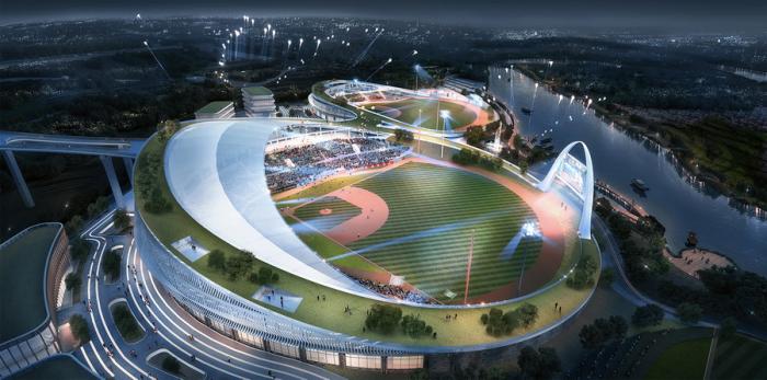 BIM建筑|云南省腾冲市国际棒球运动公园 / 深圳中海世纪建筑设计有限公司 BIM建筑|云南省腾冲市国际棒球运动公园 / 深圳中海世纪建筑设计有限公司