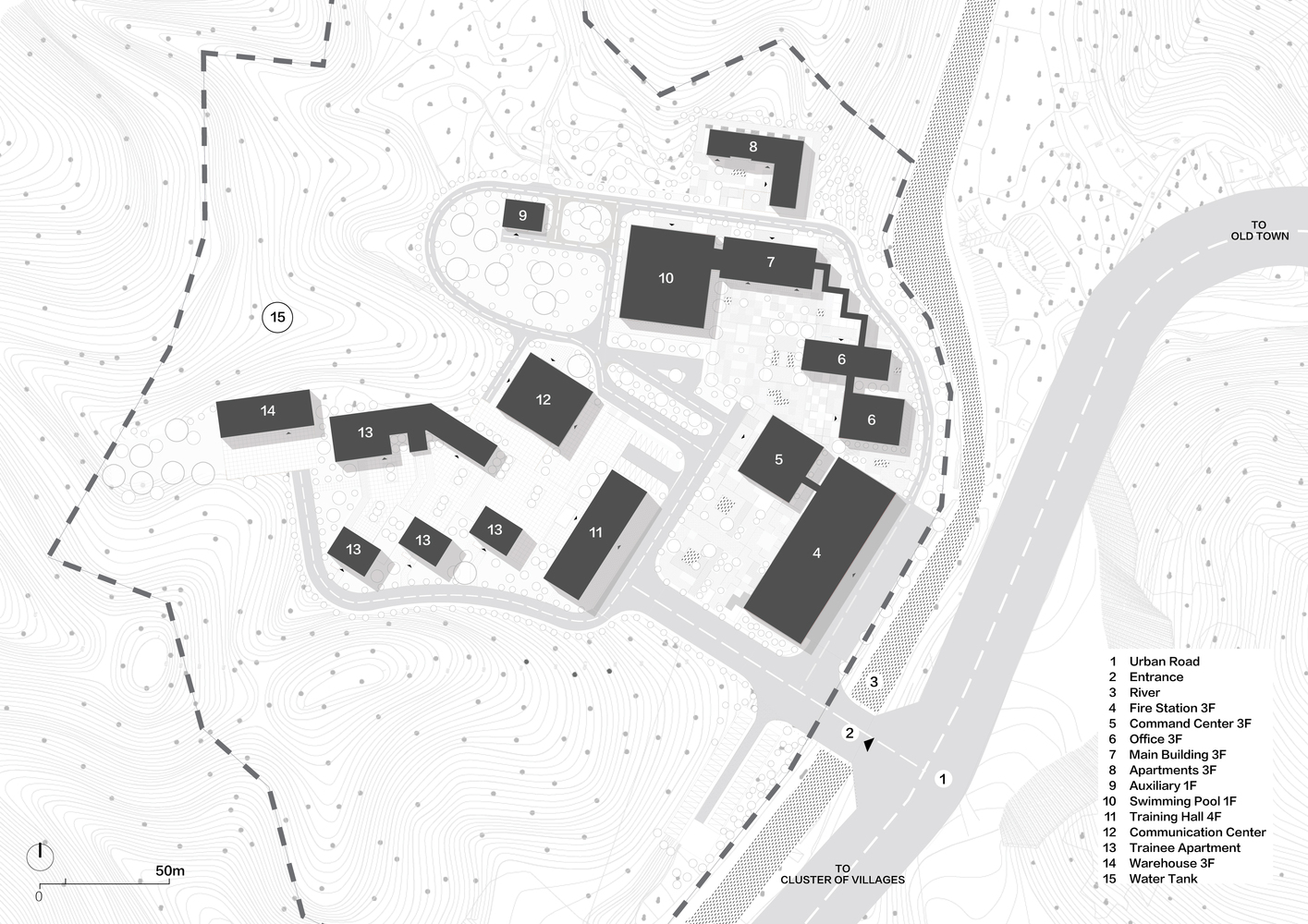 BIM建筑|黔南山地消防与应急救援训练中心 / 西线工作室 BIM建筑|黔南山地消防与应急救援训练中心 / 西线工作室
