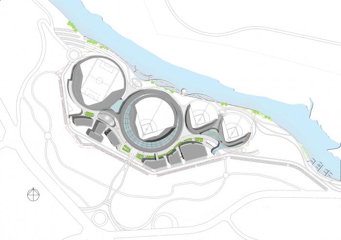 BIM建筑|云南省腾冲市国际棒球运动公园 / 深圳中海世纪建筑设计有限公司 BIM建筑|云南省腾冲市国际棒球运动公园 / 深圳中海世纪建筑设计有限公司