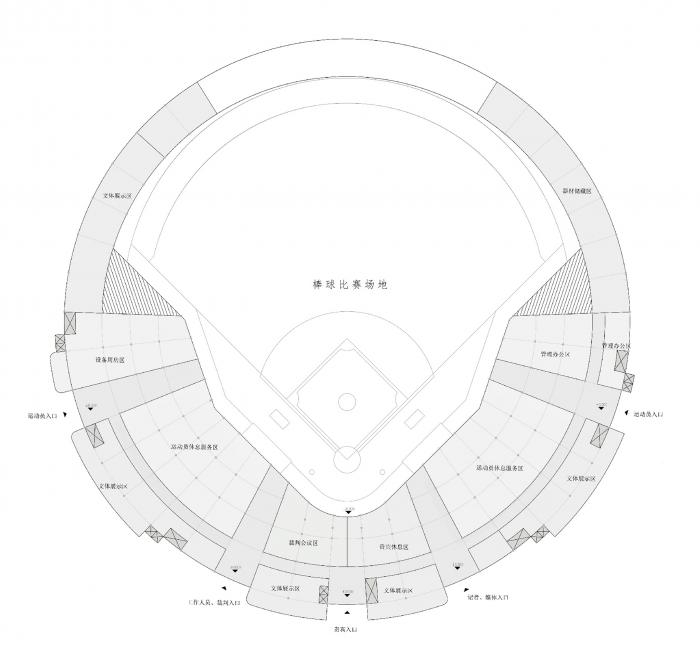 BIM建筑|云南省腾冲市国际棒球运动公园 / 深圳中海世纪建筑设计有限公司 BIM建筑|云南省腾冲市国际棒球运动公园 / 深圳中海世纪建筑设计有限公司