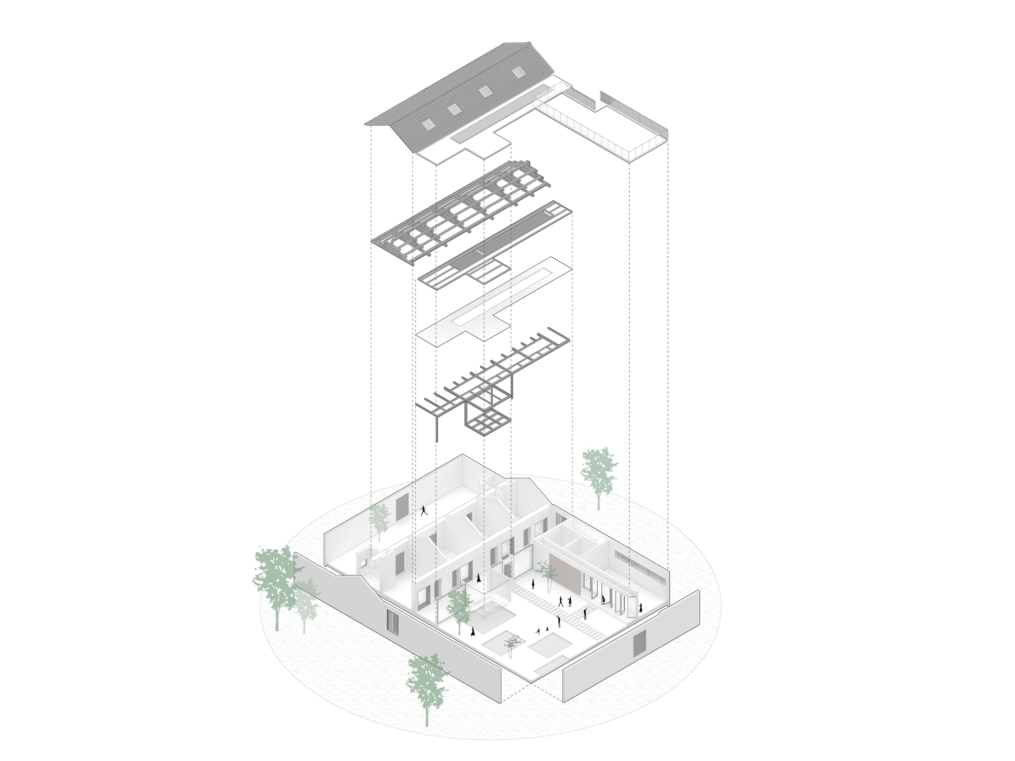 BIM建筑|丘山居 / 原榀建筑 BIM建筑|丘山居 / 原榀建筑