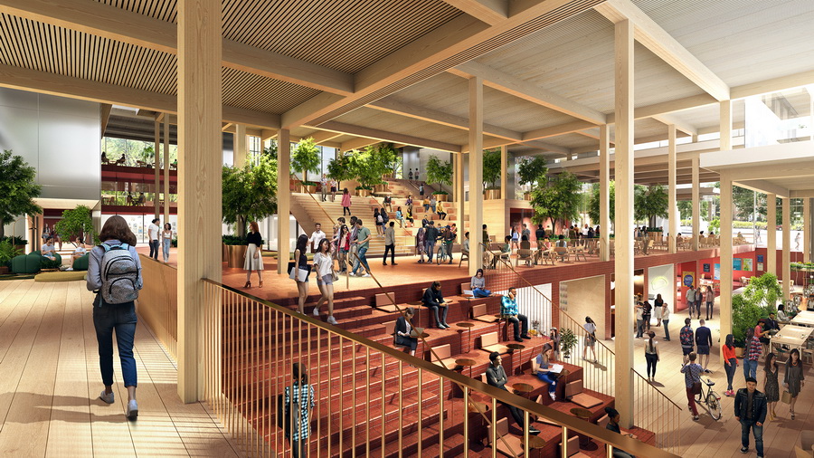 BIM建筑|BIG揭晓约翰斯·霍普金斯大学学生中心设计方案:“The Village村落” BIM建筑|BIG揭晓约翰斯·霍普金斯大学学生中心设计方案:“The Village村落”