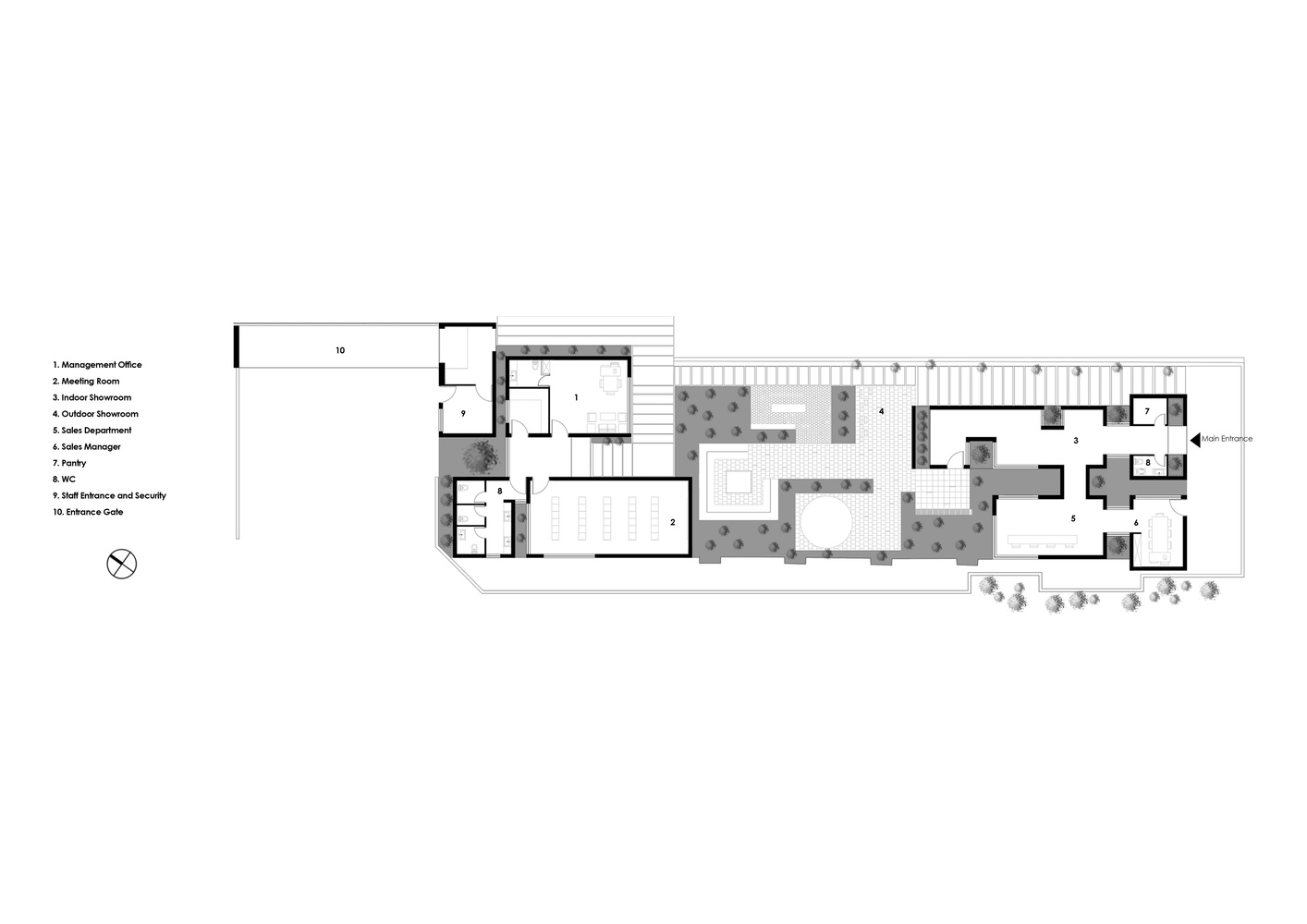 BIM建筑|Aptus 工厂展厅,庭院与光影之歌 / Hooba Design BIM建筑|Aptus 工厂展厅,庭院与光影之歌 / Hooba Design