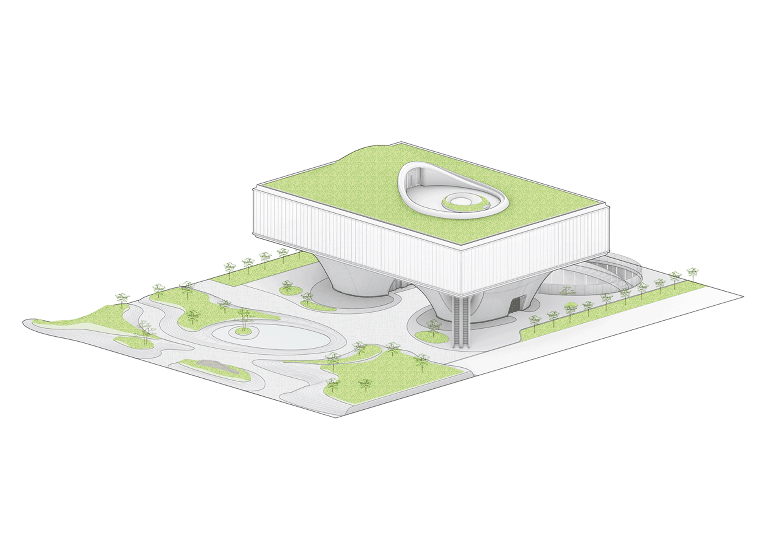 BIM建筑|漂浮之门——西安沣东新城莱安社区中心 / EID Architecture BIM建筑|漂浮之门——西安沣东新城莱安社区中心 / EID Architecture