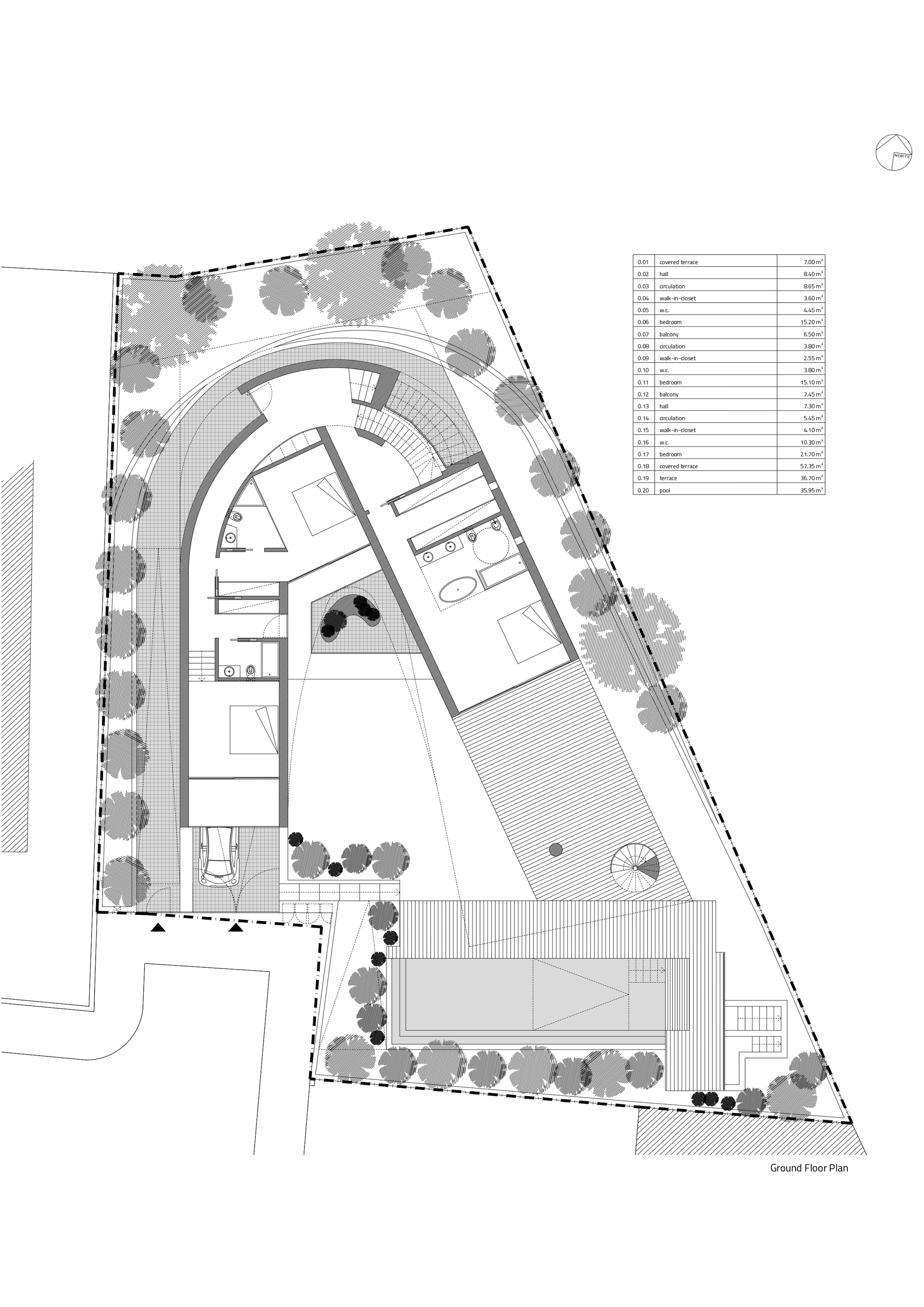 BIM建筑|葡萄牙 Dorfler 住宅,大胆而优雅的曲线 / Vitor Vilhena Arquitectura BIM建筑|葡萄牙 Dorfler 住宅,大胆而优雅的曲线 / Vitor Vilhena Arquitectura