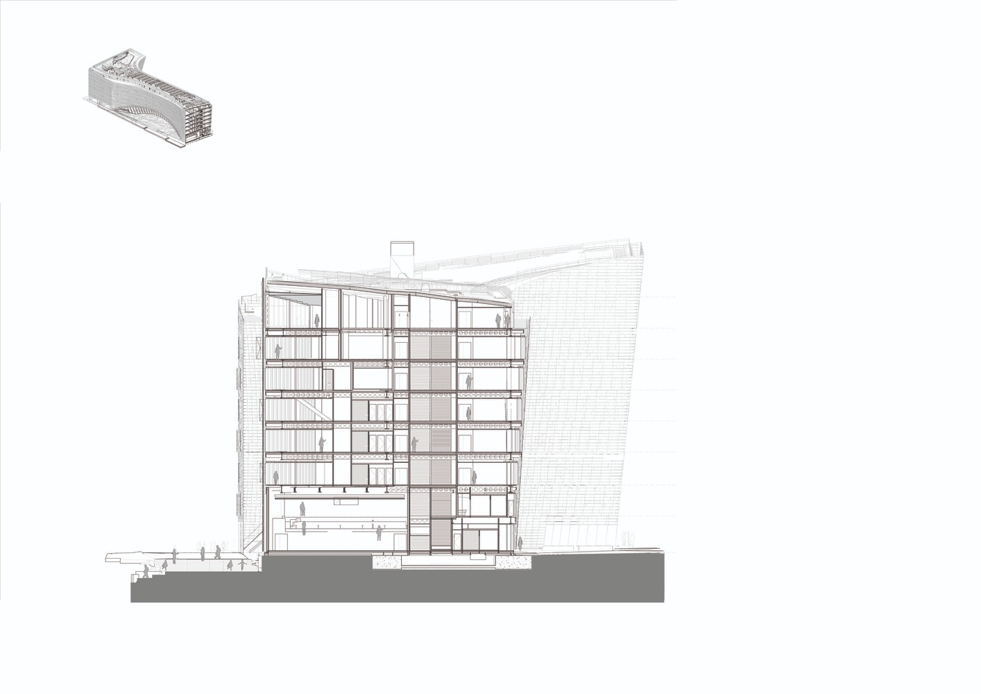 BIM建筑|挪威事务所Snøhetta将雪一般的建筑搬到了巴黎 | 世界报巴黎总部 BIM建筑|挪威事务所Snøhetta将雪一般的建筑搬到了巴黎 | 世界报巴黎总部