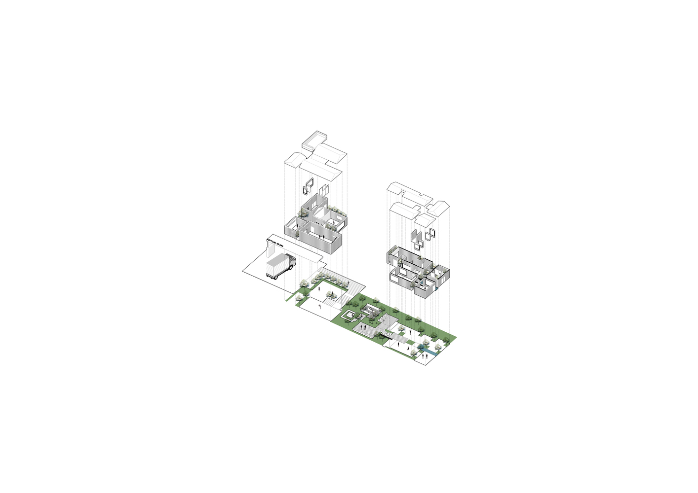 BIM建筑|Aptus 工厂展厅,庭院与光影之歌 / Hooba Design BIM建筑|Aptus 工厂展厅,庭院与光影之歌 / Hooba Design