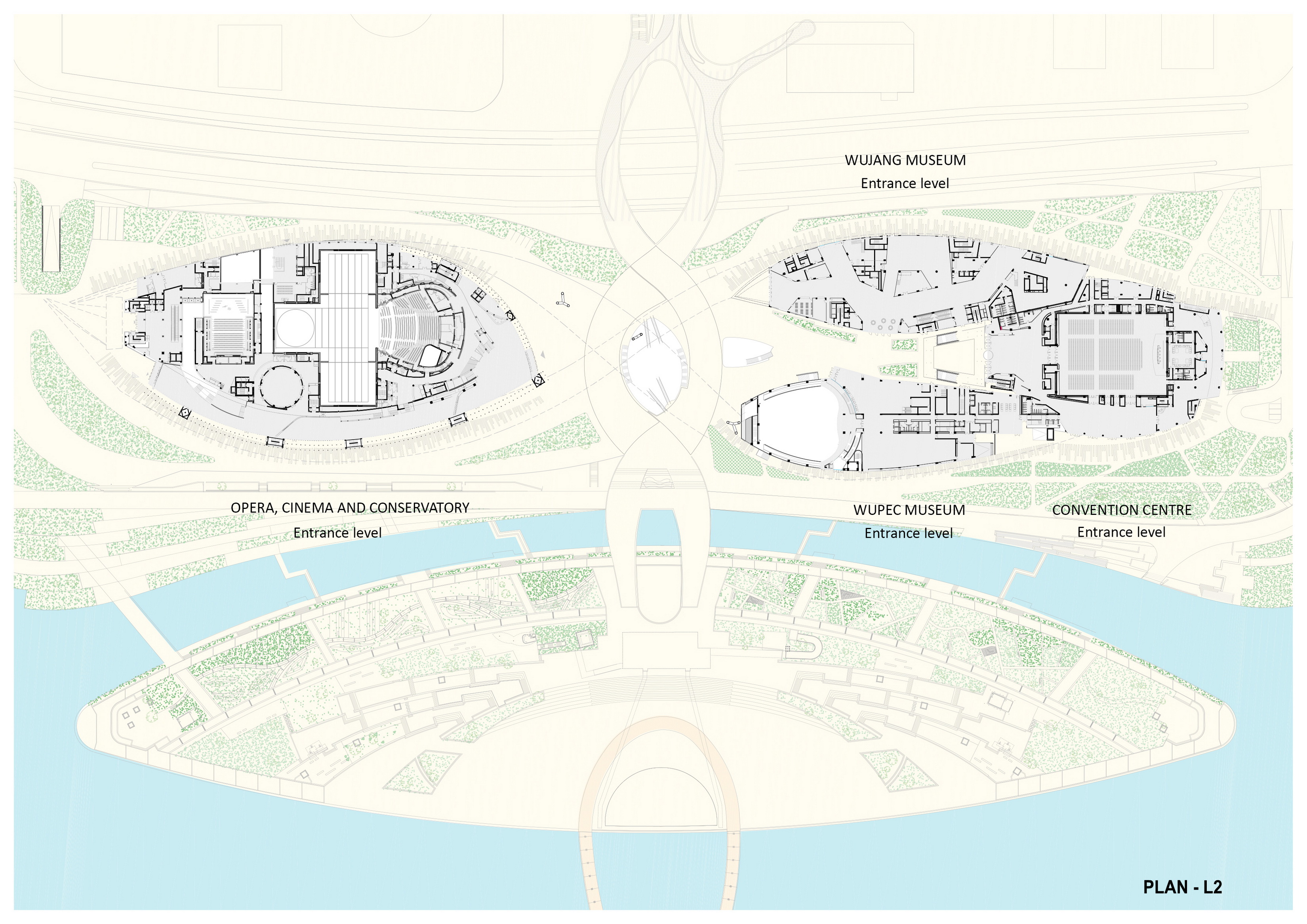 BIM建筑|苏州湾大剧院:太湖之畔的“飘带” / 克里斯蒂安·德·包赞巴克 BIM建筑|苏州湾大剧院:太湖之畔的“飘带” / 克里斯蒂安·德·包赞巴克