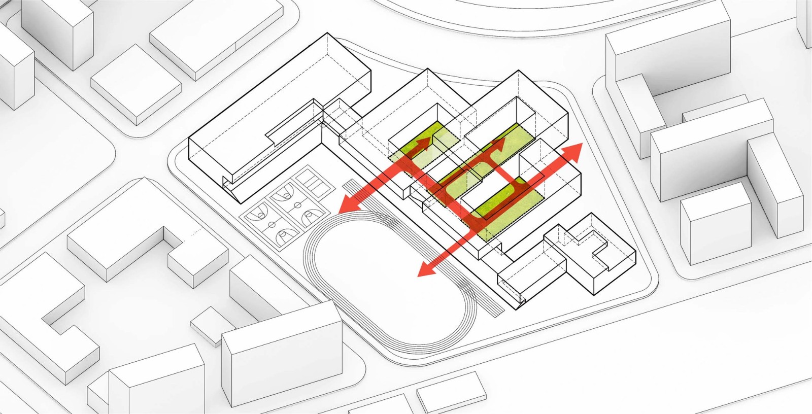 BIM建筑|华东师范大学第二附属中学前滩学校及冰厂田前滩幼儿园 / 致正建筑工作室+大正建筑事务所 BIM建筑|华东师范大学第二附属中学前滩学校及冰厂田前滩幼儿园 / 致正建筑工作室+大正建筑事务所