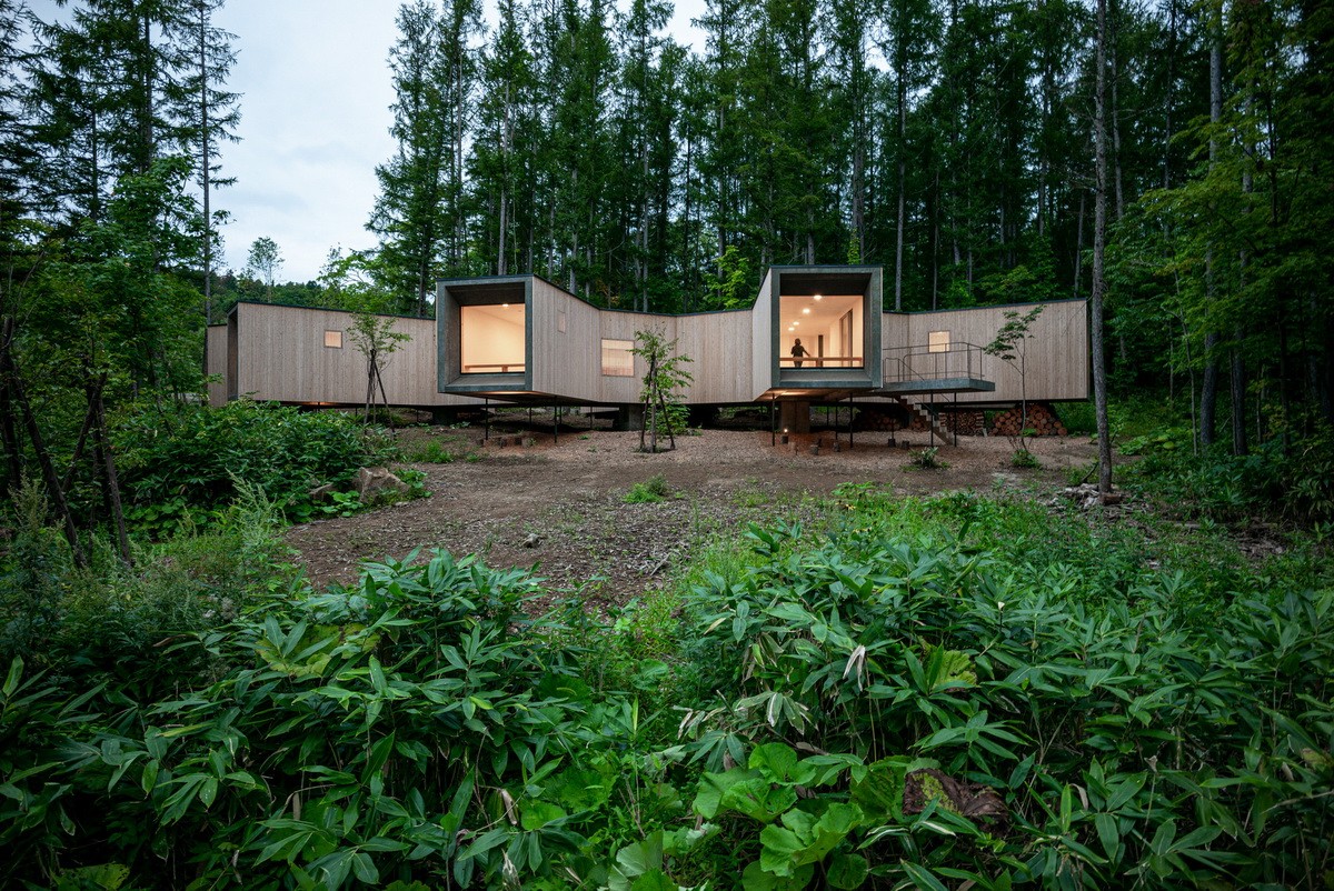 BIM建筑|北海道森林小屋,延伸的“触角” / Florian Busch Architects BIM建筑|北海道森林小屋,延伸的“触角” / Florian Busch Architects